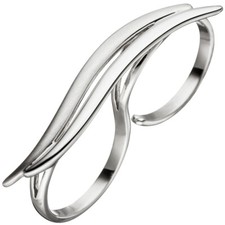 Zweifingerring ring damenring - zweifingerring,