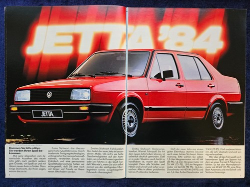 Jetta prospekt 1984 - vw, 2.1984