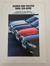 BMW E36 - Farben und Polster - BMW 3er -Reihe - Prospekt 02/1990 (AU1351)