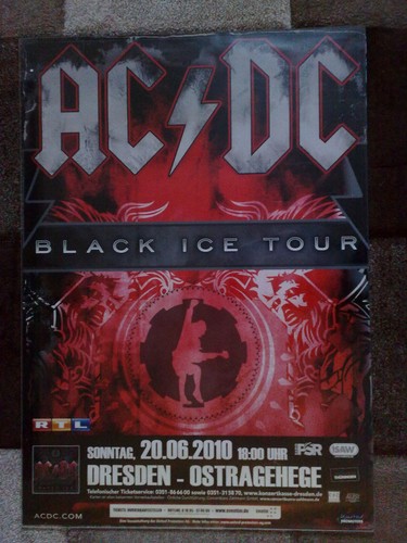 A1 konzertplakat - ac, dc,