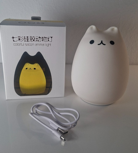 Led katze nachtlicht - led, silikon