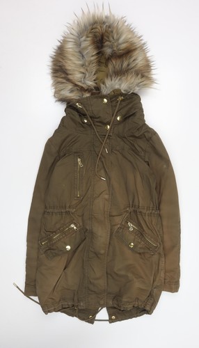 Zara woman brauner parka - woman,
