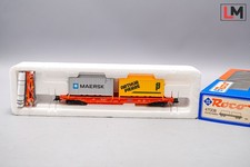 Roco H0 47008 Taschenwagen mit Container SNCB | NMBS OVP | Z-744