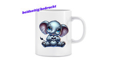 Tasse " Elefant zeigt Herz