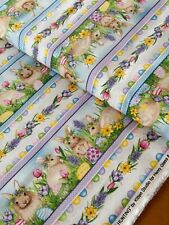 Henry Glass Patchworkstoff HOPPY HUNTING Bordürenstoff Ostern Osterei Osterhase