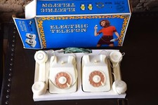 70er Electric Telefon Kinder Haustelefon Spiel Telefon Batterie mit orig. Box