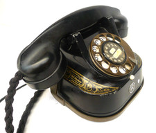 Vintage Bronze Belgien Telefon