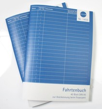 2 Stück Fahrtenbuch Fahrtenbücher DIN A5 40 Blatt Wegsteckennachweis BA/BI