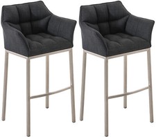 2er Set Barhocker Damaso Stoff