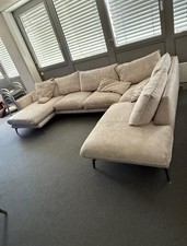 Designercouch mit veloursleder - designercouch,