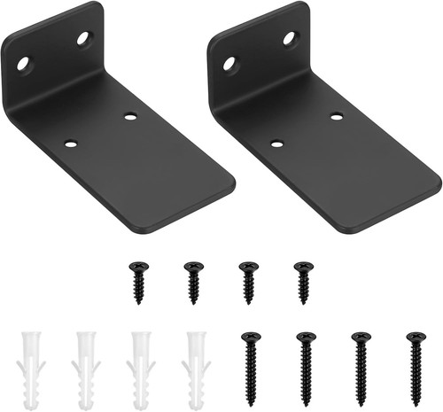 Regalhalterung schwarz 9cm - regalhalterung,