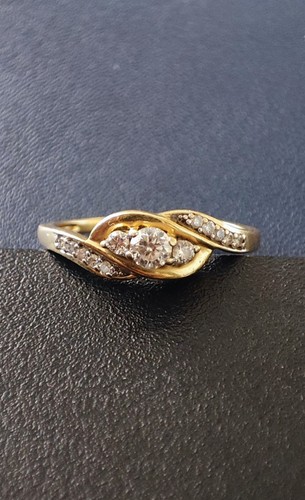Ring 585 karat gold mit - ring,