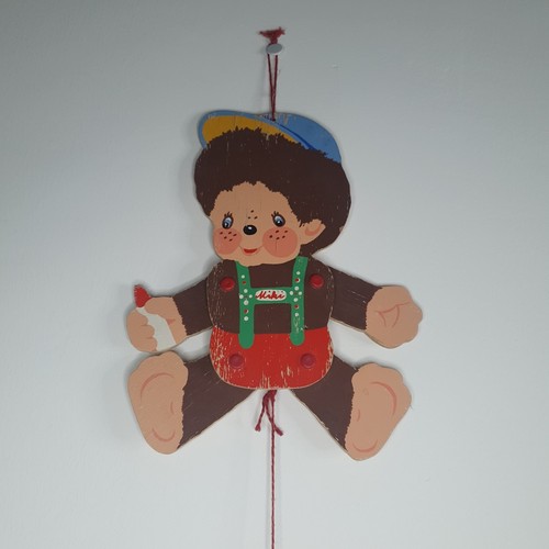 Monchhichi holzfigur wandhang - monchhichi,