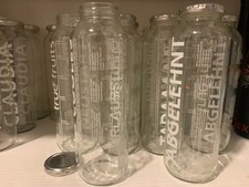 4x True Fruits Smoothie Flaschen 750ml Glas leer Sammler Aufbewahrung