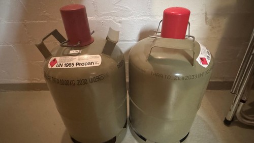 Gasflaschen 11kg grau leer - 2,