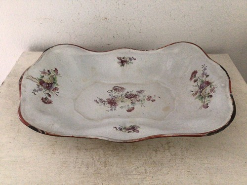 Alte emaille schale shabby - emaille,