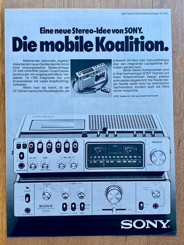 Sony stereoanlage hifi - ta, 1700
