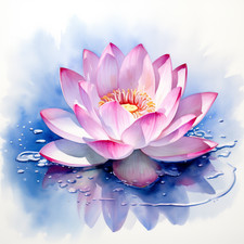 Deko bild seerose wandbild - deko,