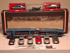 HERPA H0 SET AUTOTRANSP. MERCEDES-B 1619+190 E-300 E-300 TE-280 S-500 SE-560 SEC