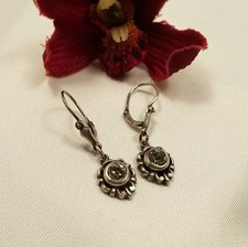 alte Ohrringe 835 Silber mit