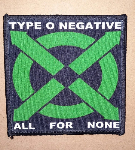 Type negative patch goth - o, patch,