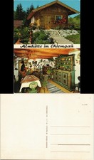 Ansichtskarte Aschau im Chiemgau Almhütte - Gaststube 1962