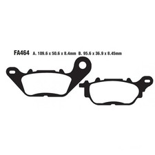 Bremsbelag hinten EBC SFAC464 für Yamaha MW 125 A Tricity MWS125-A ABS 2017-2019