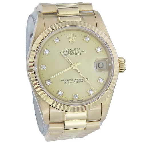 Rolex datejust gold - rolex,