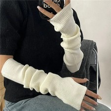Fingerlose Strickhandschuhe