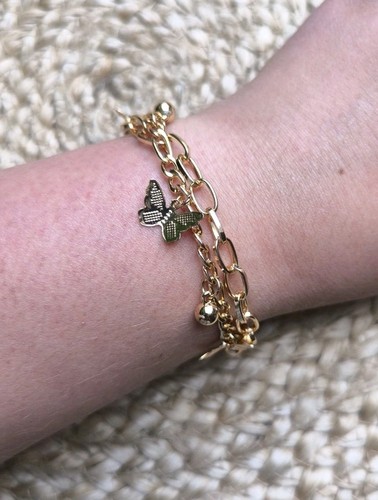 Bettelarmband gold anhänger - bettelarmband,