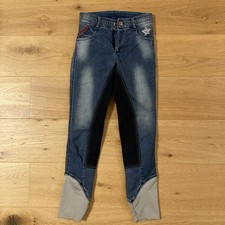 Kinder Reithose Jeans Black