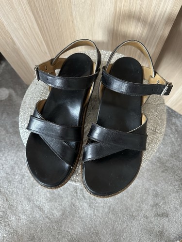 Luxus vintage leder sandalen - vintage,
