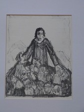 Otto Dix "Die Bergpredigt" Lithographie von 1960