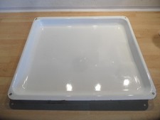 Backblech Backofenblech 375 x 430 x 35 mm weiß Emaillie Emaille