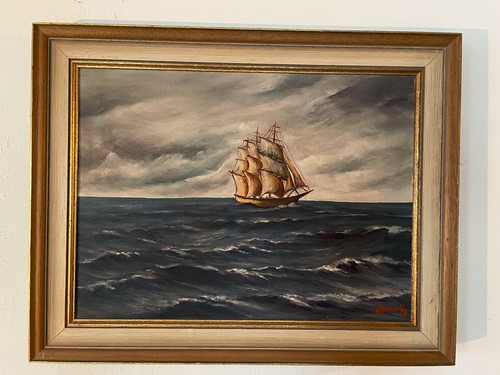 ölgemälde segelschiff - Ölgemälde, in