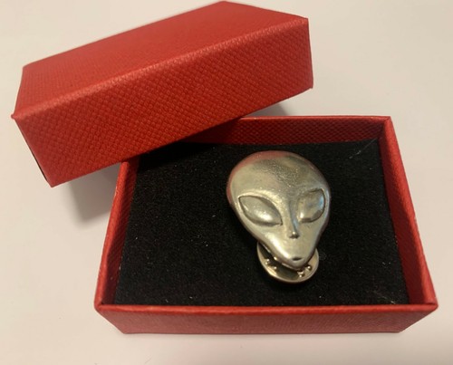 Alien kopf ufo silber zinn - alien,