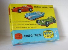 Repro Box Corgi Gift Set Nr.05 British Racing Cars