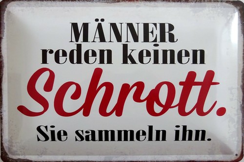 Blechschild schild 20x30 - 20x30, cm