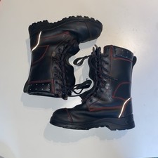 Sicherheitsstiefel Feuerwehr-/ Schutzstiefel Gr. 39 Echtleder Unisex Top