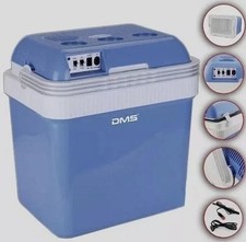 DMS Cool & Hot Box KB-25G Blau Weiss, Kühlbox für Auto, Lkw und Zuhause