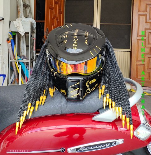 Custom predator motorradhelm - predator,