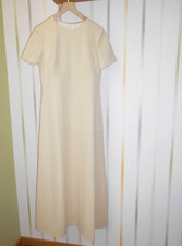 Vintage Festliches Kleid bodenlang Goldglitzer ca.Gr.38, 70er J