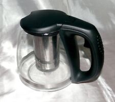 1559 Kaffeekanne Teekanne Glaskanne 1,2l abnehmbare Edelstahl Sieb Filter Deckel