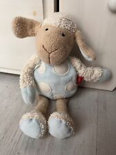 Schmusetier Marke Sigikid Stofftier Schaf Schäfchen Lamm blau 25 cm frottee