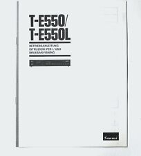 Original SANSUI T-E550 / T-E550L Tuner Owner's Manual / Bedienungsanleitung !!!