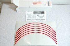 Suzuki Felgenrandaufkleber Felgendekor Felgen Deko 990D0-WHL03-RD1 NEU