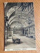 Alte Ansichtskarte um 1910 Speisesaal Reichstagsgebäude Berlin