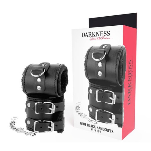 Darkness wide black handcuffs - darkness,