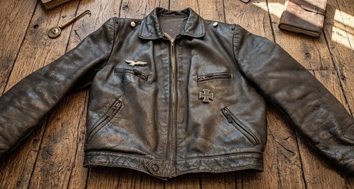 Orig german luftwaffe leather - orig.,