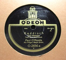 PAUL O'MONTIS Kaddisch / Ghetto ODEON O-2656 (50)